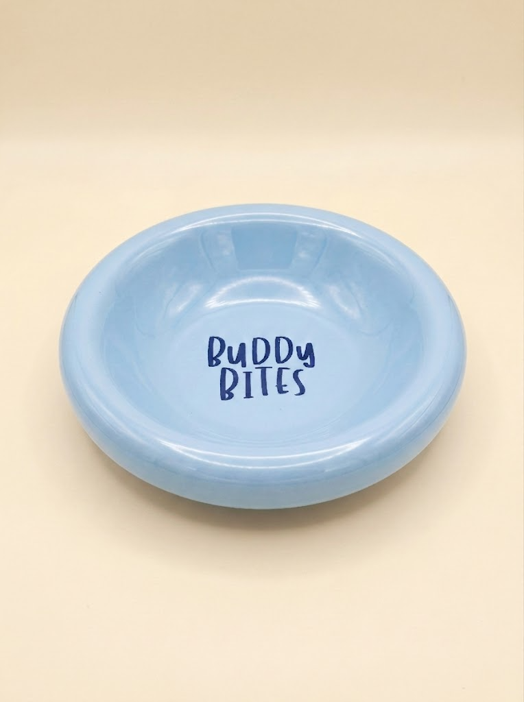 Cat Blue Bowl