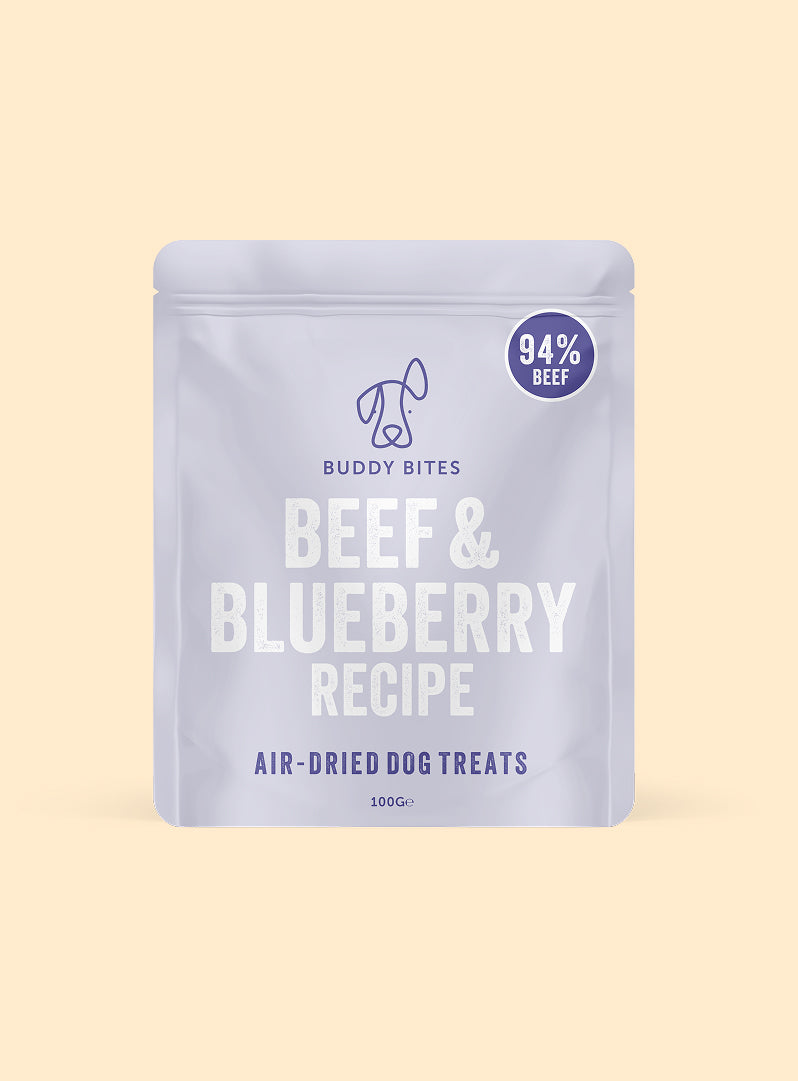 Beef & Blueberry Air Dried Dog Treats