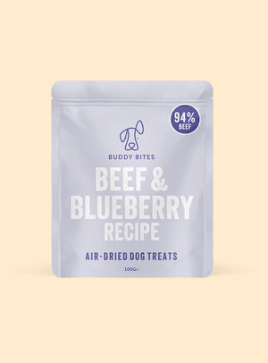 Beef & Blueberry Air Dried Dog Treats