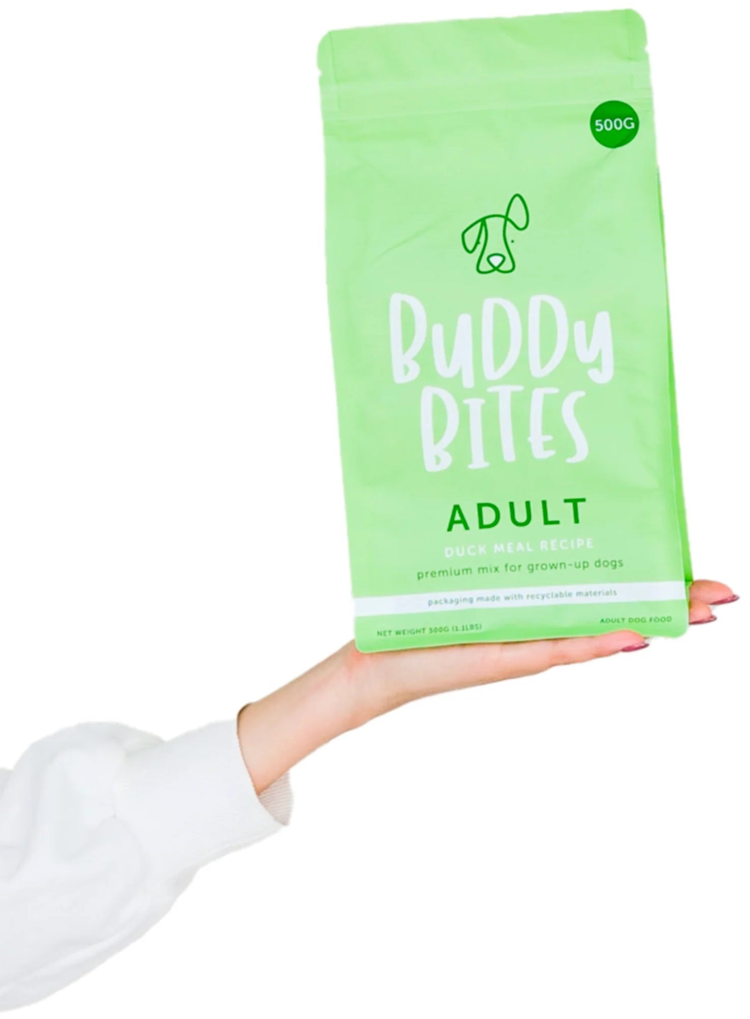 Presenting Adult Kibbles with a hand