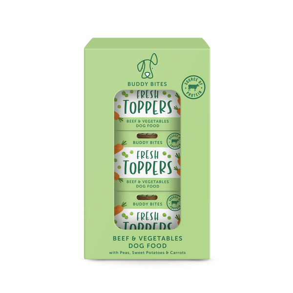 Fresh Dog Food Toppers (Beef & Vegetables)
