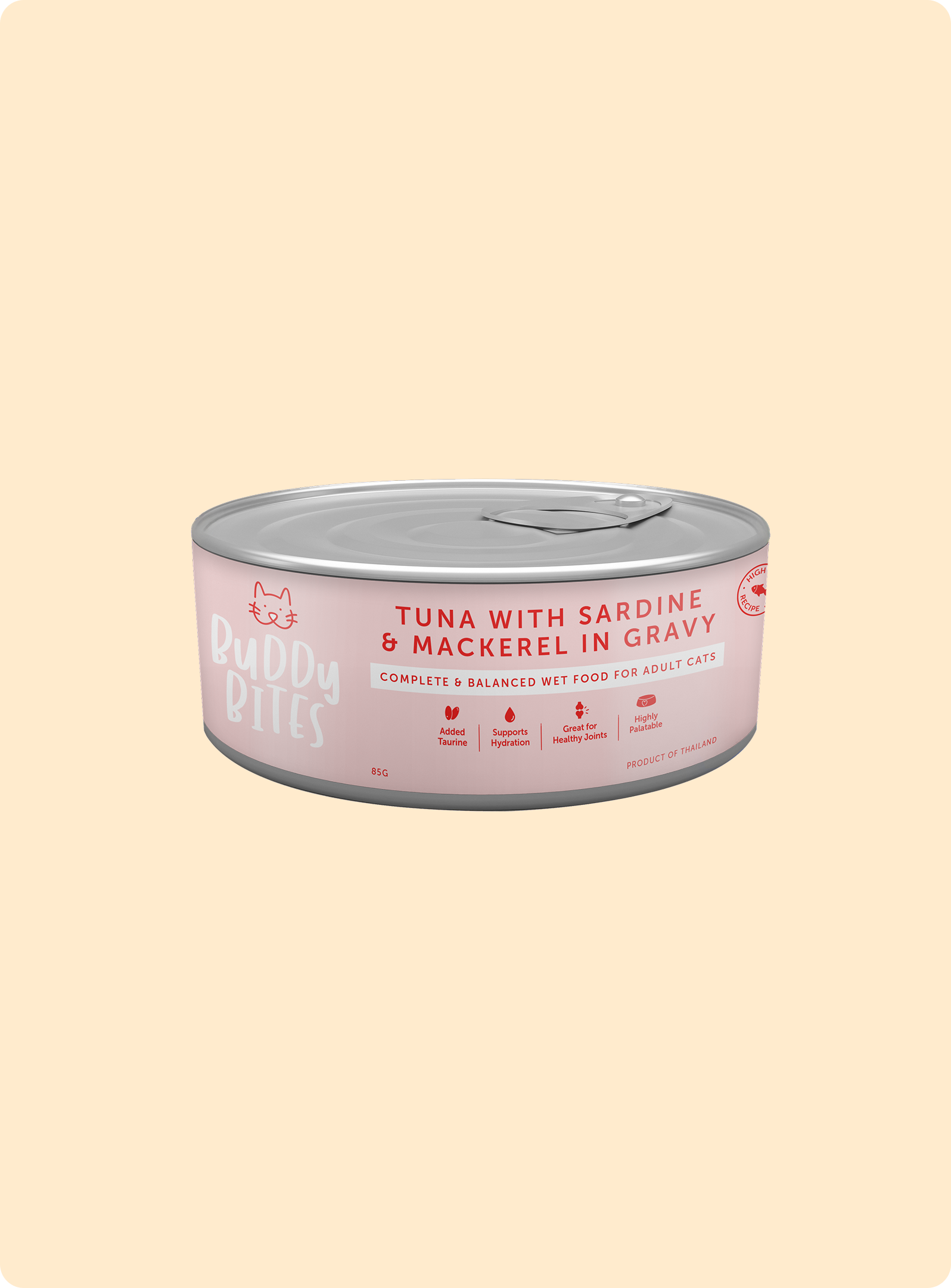 Cat Can - Tuna with Sardine and Mackerel in Gravy 85g