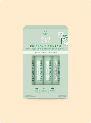 Cat Lickable Treats - Hips & Joints - Chicken with Spinach Box (15gx7)